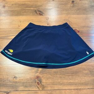 Polo Ralph Lauren US Open Ball Crew 2025 Tennis Skirt Navy Blue Pony Women Small